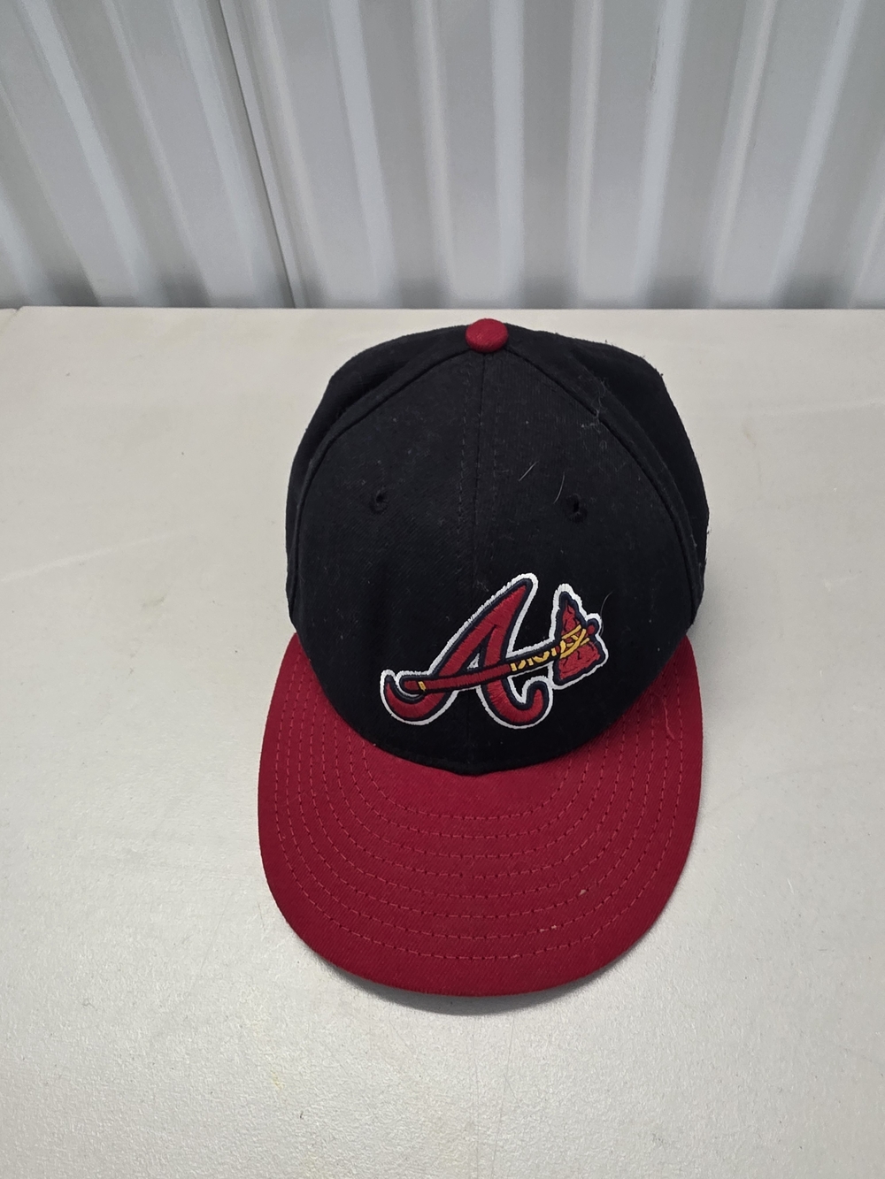 New Era Atlantla Braves MLB Baseball Fitted Hat Size 7 1/8